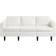 Yaheetech U004834801 Ivory Sofa 188.5cm 3 Seater