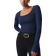 Gina Tricot Soft Touch Jersey Top - Sininen