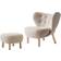 &Tradition Little Petra VB1 Beige/Oak Armchair 75cm 2pcs