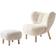 &Tradition Little Petra VB1 Cream/Oak Armchair 75cm 2pcs