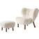 &Tradition Little Petra VB1 Off-White/Walnut Lænestol 75cm 2stk