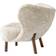 &Tradition Little Petra VB1 Off-White/Walnut Armchair 75cm 2pcs