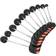 Gorilla Sports Fixed Barbells Pro Rubber 20Kg