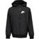 Nike Big Kid's Sportswear Windrunner Loose Hooded Jacket - Black/Black/Black/White (850443-011)