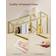 Vasagle 4-Tier Pale Gold/Transparent Book Shelf 103cm