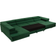Mirjan24 Torezio Bis Green Soffa 346cm 4-sits