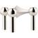 Stoff Nagel Krom Lysestage 10.2cm