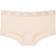 PINK Short Cotton Logo Knickers - Marzipan Nude