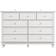 Lark Manor Hartsock White/Silver Chest of Drawer 55.1x37"