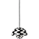 &Tradition Flowerpot VP1 Black/White Pendant Lamp ∅ 23cm