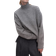 H&M Oversized Turtleneck Sweater - Grey Melange