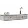 vidaXL Engineered Wood Gray Sonoma Wall Shelf 100cm