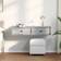 vidaXL Engineered Wood Gray Sonoma Wall Shelf 100cm
