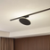 Lindby Lumaro Black Ceiling Flush Light ∅ 18cm
