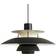 Louis Poulsen PH 5 Monochrome Black Pendant Lamp 50cm