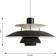 Louis Poulsen PH 5 Monochrome Black Pendant Lamp ∅ 50cm