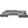 Mirjan24 Torezio Bis Gray Soffa 346cm 2-sits, 5-sits