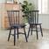 Dunelm Harvey Luxe Navy Kitchen Chair 85cm 2pcs