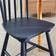 Dunelm Harvey Luxe Navy Kitchen Chair 85cm 2pcs