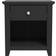 Wade Logan Tevrat Matt Black Bedside Table 16.8x19.3"