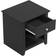 Wade Logan Tevrat Matt Black Bedside Table 16.8x19.3"