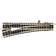 Fleischmann 9178 N piccolo (con massicciata) Scambio, sinistro 111 mm 15 430 mm 1 pz