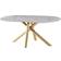 Home ESPRIT Ceramic Golden Dining Table 90x180cm