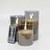 Block Set Grey LED-ljus 15cm 3st