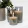 Block Set Grey LED-ljus 15cm 3st
