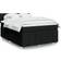 vidaXL Boxspring Met Matras Stof Zwart 160x200 cm