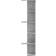 vidaXL Corner Concrete Gray Wall Shelf 36.5cm