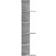 vidaXL Corner Concrete Gray Wall Shelf 36.5cm