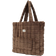 Conmé Faux Fur Net Bag - Brown