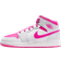 Nike Air Jordan 1 Mid GS - Iris Whisper/White/Fire Pink