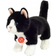 Hermann Teddy Cat Standing Black & White 918202