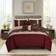 Chezmoi Collection Napa Bed Linen Red, Beige, Brown (259.1x223.5cm)