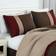 Chezmoi Collection Napa Bed Linen Red, Beige, Brown (259.1x223.5cm)
