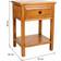 Alexandra House Living Nightstand Brown Bedside Table 36x45cm