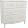 Alexandra House Living Metal Pine Wood White/Cream Chest of Drawer 80x81cm