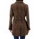 Calvin Klein Women's Asymmetrical Belted Wrap Coat - Tobacco