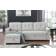 Lilola Home Lucca Sleeper Sectional Light Gray Sofa 84" 3 Seater