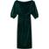 Never Fully Dressed Tilly Velvet Dress - Green