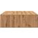 vidaXL Hallway Side Minimalist Brown/Artisan Oak Soffbord 100x100cm