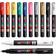Uni Posca PC-1M Professional Markers for Painting with Extra Black & White Pen 14-pack