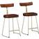 vidaXL Solid Wood Mango Stools 2 pcs Bar Stool 2pcs