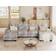 Jummico Sectional Couches Grey Sofa 279.9cm 3pcs 4 Seater