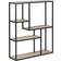 Act Nordic Seaford Natural Paper Sonoma Oak/Black Wall Shelf 75cm