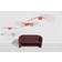 Petite Friture Vertigo Vermillon/White Pendellampa ∅ 140cm