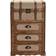 Home ESPRIT Alpino Brown/Beige Byrå 45x71.5cm
