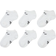 Nike Little Kid's Dri-FIT Performance Basics No-Show Socks 6-pack - White (UN0017-001)